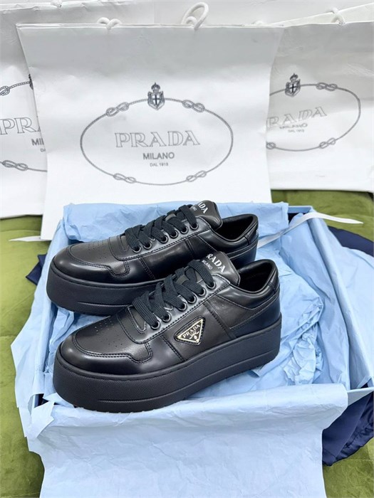 Женские кеды на платформе PRADA 55068 - фото 8151