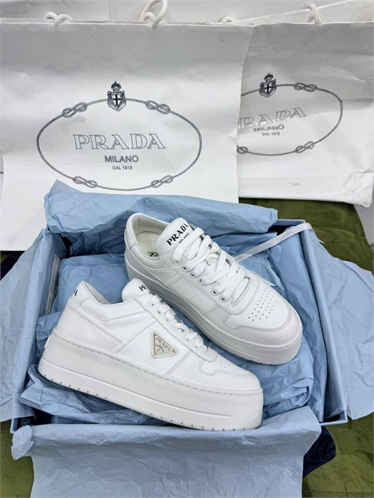 Женские кеды на платформе PRADA 55067 - фото 8164